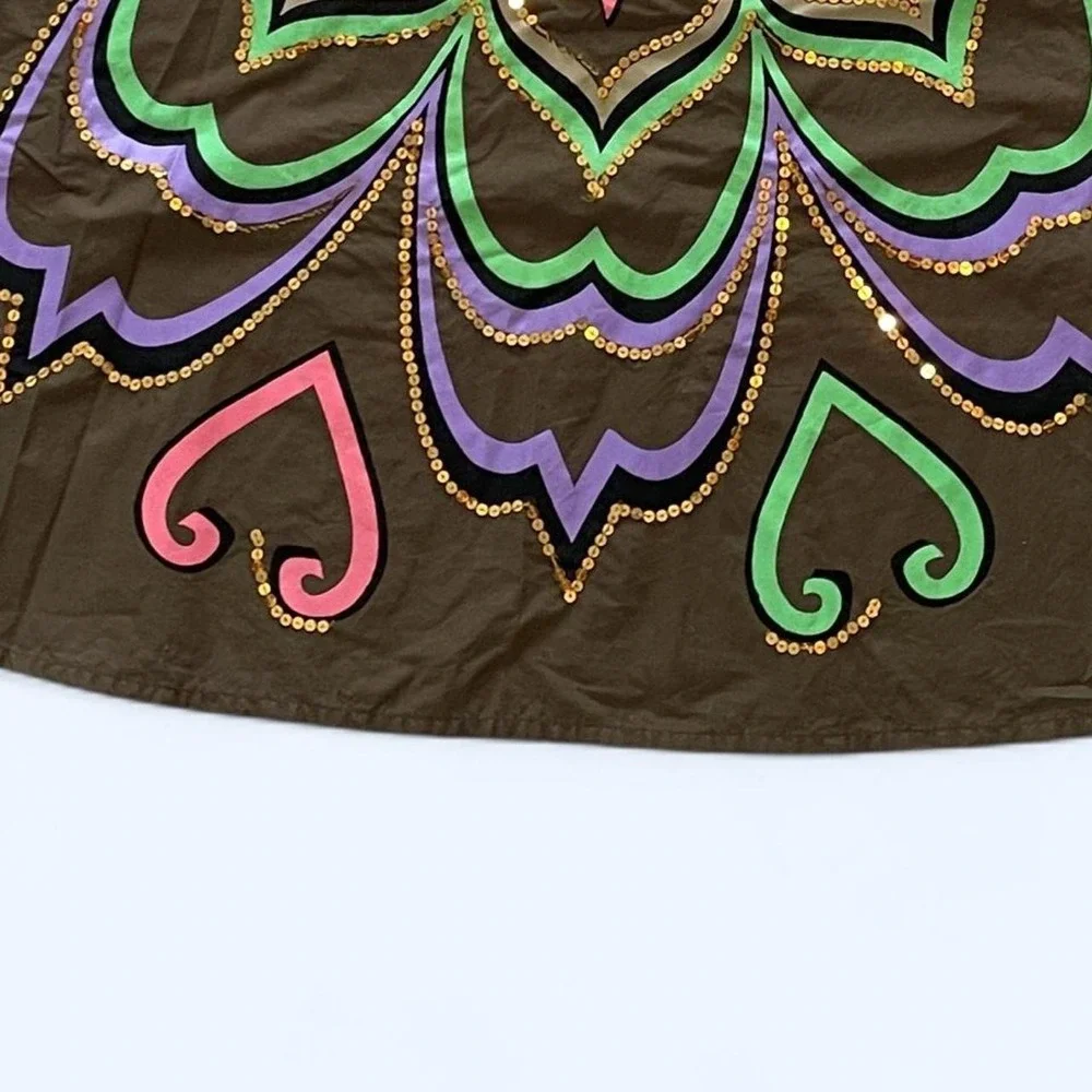 Unique embroidered cotton skirt‎ size 8 by H&M